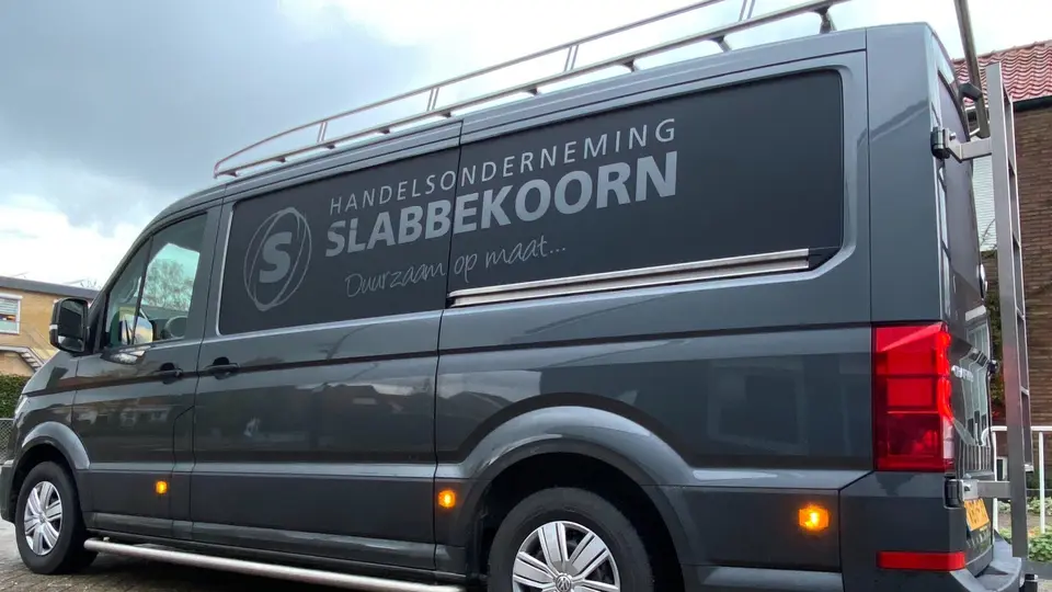 Handelsonderneming Slabbekoorn, autobelettering